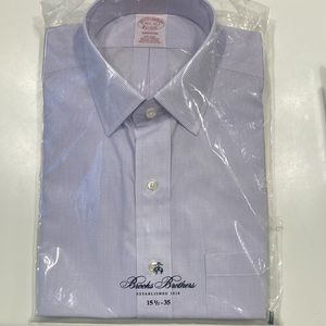 Lavender color Brooks brothers Madison fit 100% cotton wrinkle free